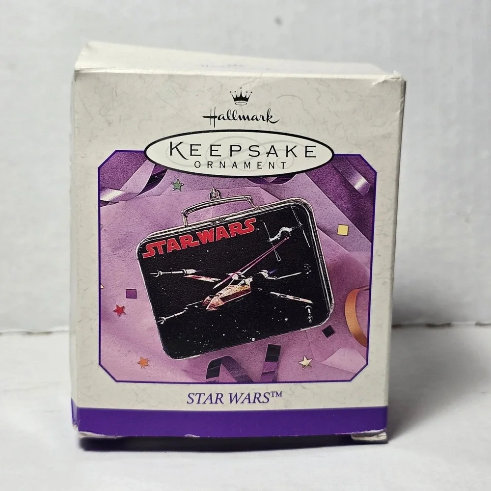 Hallmark Keepsake Ornament Star Wars Mini‎ Pressed Tin Lunch Box 1998